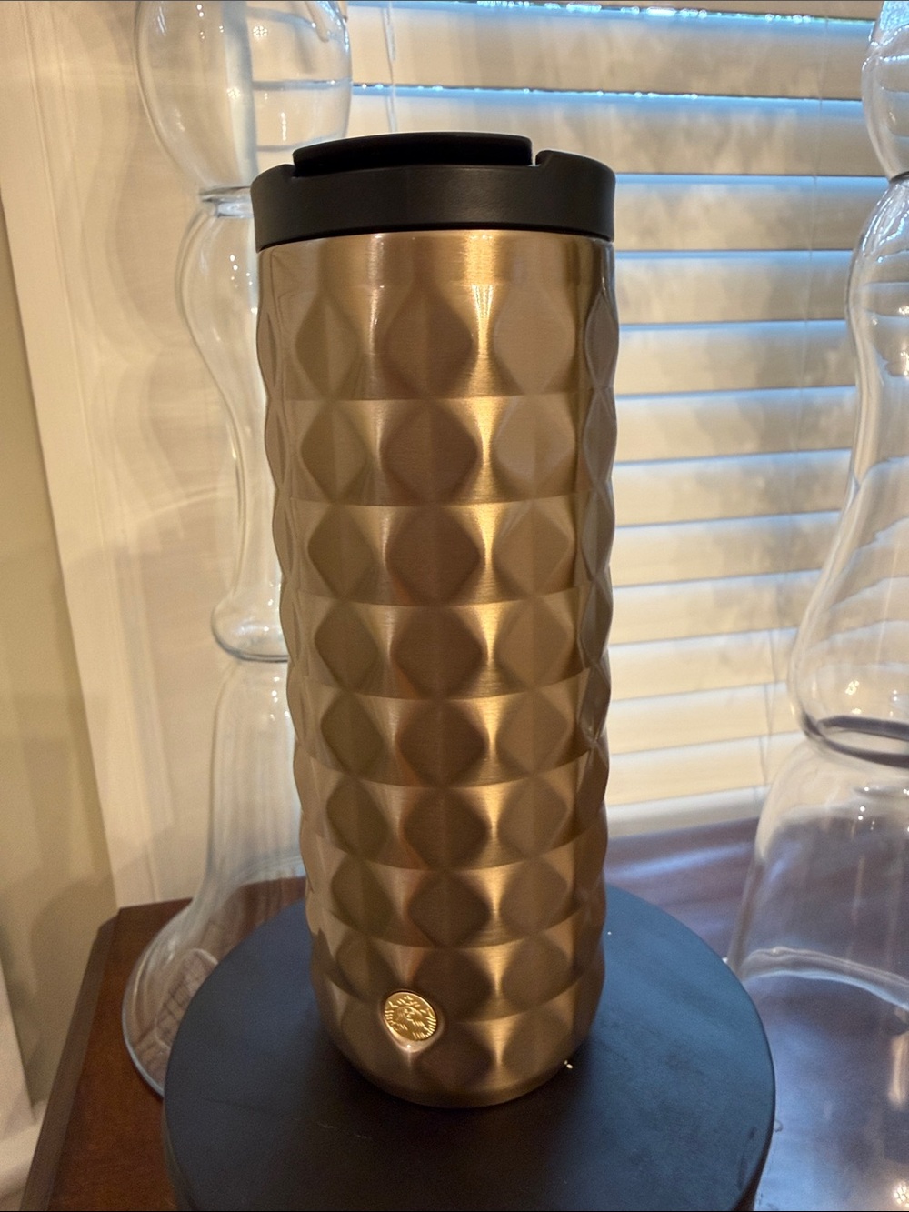 Starbucks 16oz Lux Gold Stainless Steel Insulated Tumbler / Travel Mug